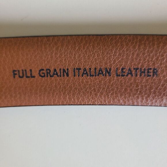 joseph abboud full grain italian leather black belt 42" - Picture 7 of 8